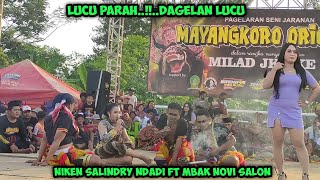 Lucu Parah  Niken Salindry Ndadi Ft Mbak Novi Salon Jaranan Mayangkoro Original  Puncu Kediri