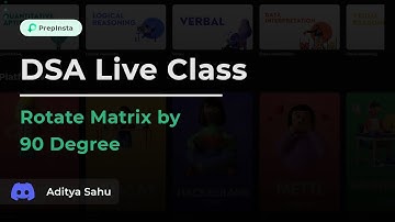 Rotate Matrix by 90 Degree