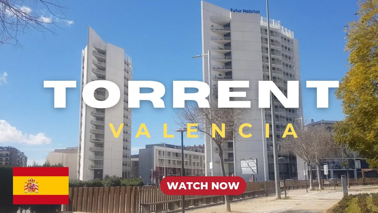🚶‍♂️Recorrido por TORRENT, Valencia 4k🇪🇸 | Walking Tour por Ciudad tranquila 20 minutos de Valencia.