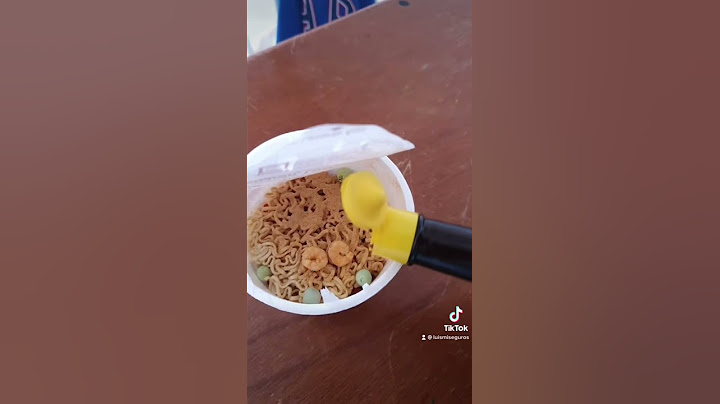Así se prepara la maruchan de camarón