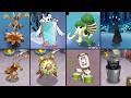 ALL Monsters Magical Nexus vs Ethereal Workshop vs Seasonal Shanty Fanmade | My Singing Monsters