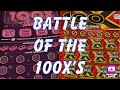 Battle of the 100X’s ‼️ #california #lottery #scratchers #gambling #win #shortvideo 