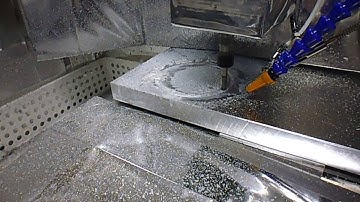 CNC // Test cut // Aluminum. Estlcam, Arduino 2560 #4