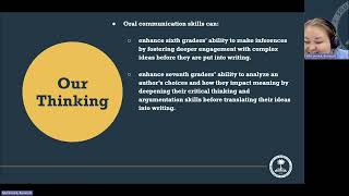 Oral Communications for Grades 6-8