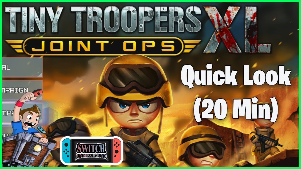 Tiny Troopers Joint Ops XL campaign and Zombie Horde (Quick Look) - Nintendo Switch