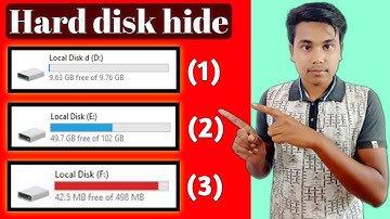 How To Hide Hard Disk Partition in computer  hard drive কীভাবে আড়াল করবেন?