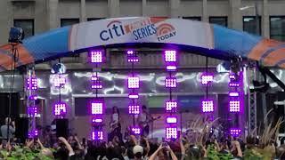 Olivia Rodrigo performing at the Today Show Concert Series at Rockefeller Center in New York