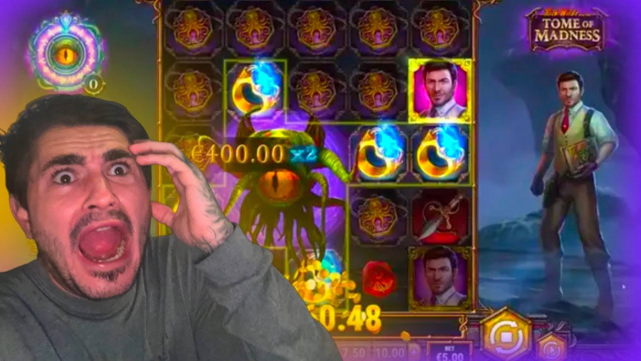 TOME OF MADNESS SLOT WONT STOP BONUSING!!! - YouTube