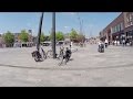 Cycling Bicycle Riding Downtown Enschede Netherlands