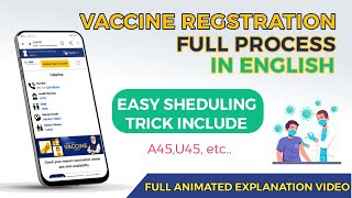 covid vaccine regstration | english| slot booking trick|telegram update| animated explained video|