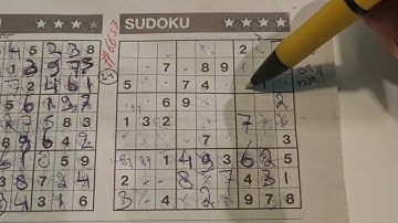 (#6657) Monday. Four Stars Sudoku puzzle. Bonus Extra edition. 06-26-2023 Extra part 2 of 4