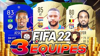 LES 3 MEILLEURES ÉQUIPES LOW COST POUR BIEN COMMENCER FUT 22 avec 50K & 100K ! FIFA 22 Ultimate Team