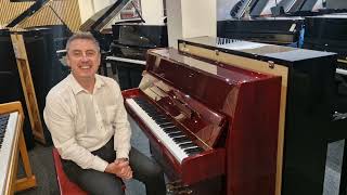 Secondhand Samick SU-108P Upright Piano Polished Mahogany For Sale At Rimmers Music The Piano People