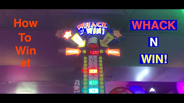 How to win at Whack N Win arcade game!