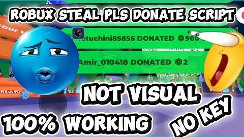 (🤑BEST) ROBUX STEAL PLS DONATE SCRIPT | NO VISUAL | NO KEY | 100% WORKING | FREE |