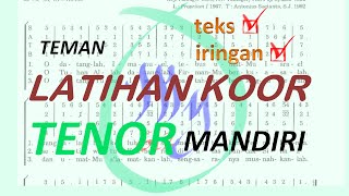 [TENOR] PS 489 YESUS, TUHANKU, MANA CAHAYAMU? (sebagai teman latihan koor)