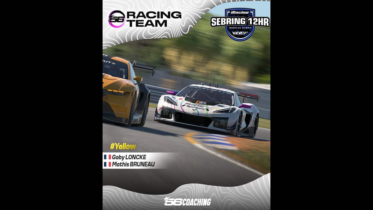 12h de Sebring 2025 56RT Yellow Fin - YouTube