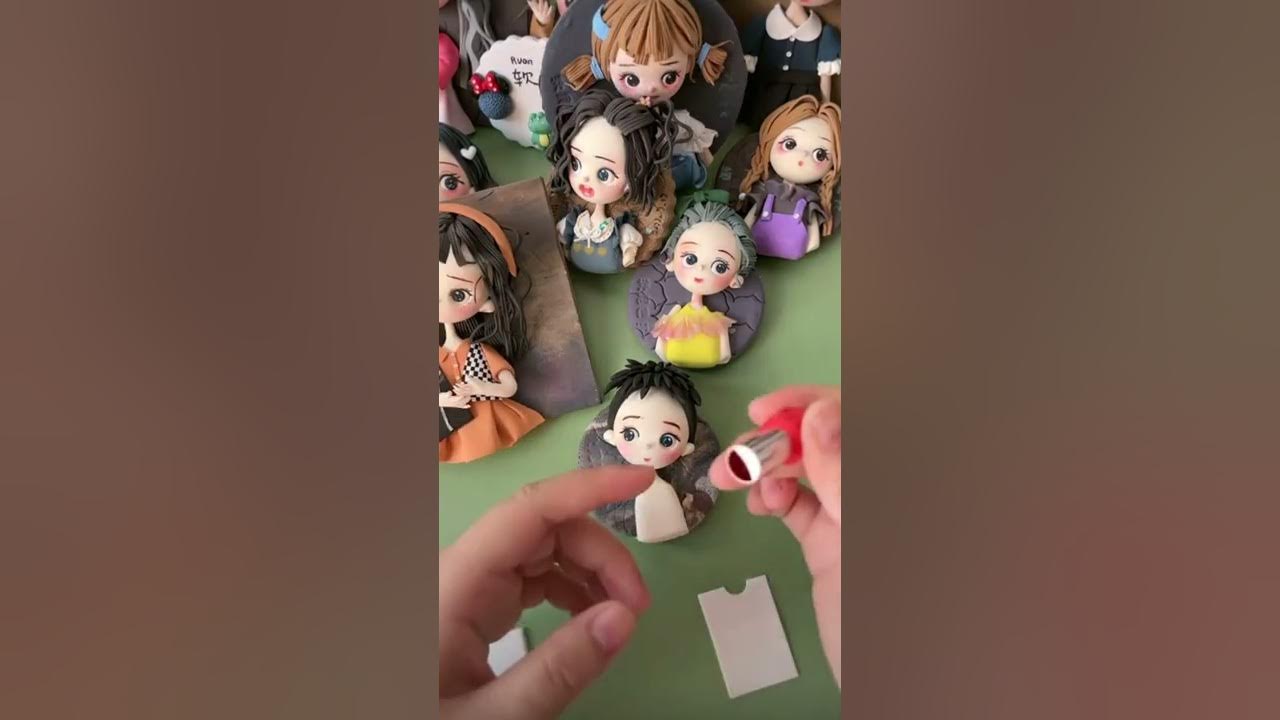 Making clay dolls How to make clay dolls 012 YouTube