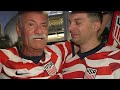 Father and son enjoyed a USA win at the World Cup in Southern California