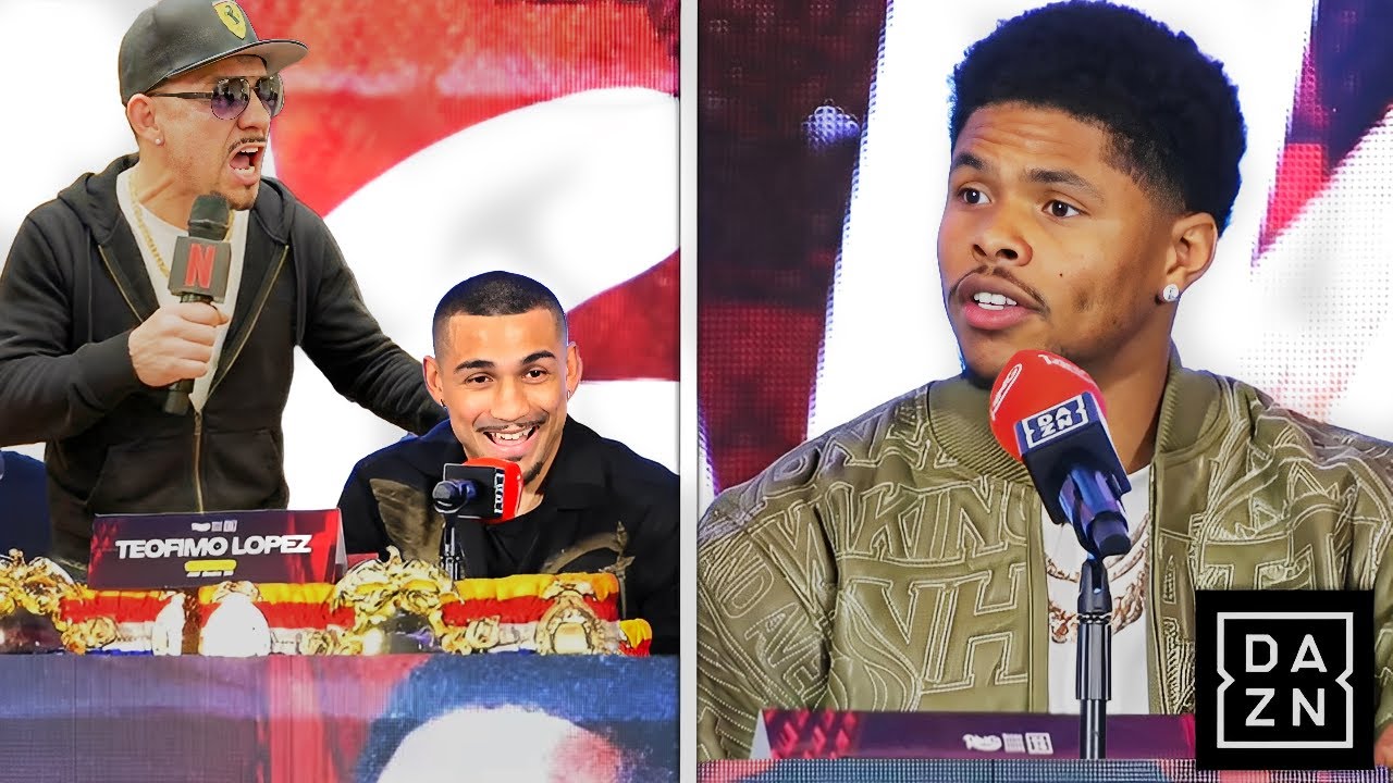 “YOU PUNCH LIKE A B*TCH!” Teofimo Lopez Sr Puts Shakur Stevenson On NOTICE At Press Conference