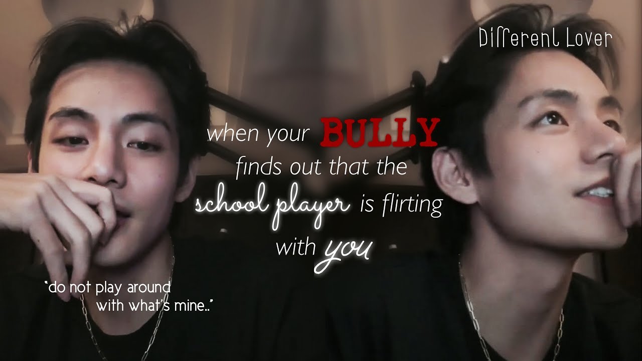When your bully finds out that the school player is flirting with you || Taehyung oneshot