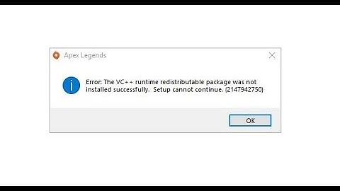 Apex legends VC++ runtime error fix