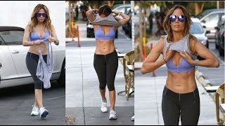 Jennifer Lopez in Gym Clothes Leaving the Gym in West Hollywood