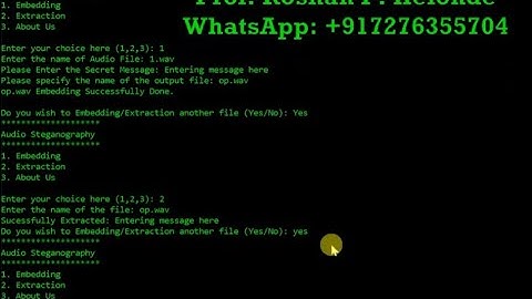 Python Code for Audio Steganography - Message Hiding In Audio Python Project