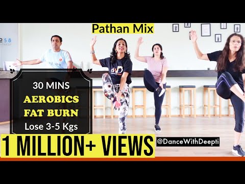 Burn Arm  Leg  Belly Fat   30mins Aerobics Workout  Pathan Mix  dancewithdeepti