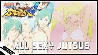 Naruto Ultimate Ninja Storm 4 - All Sexy Jutsus / Sexy Reverse Harem Jutsus