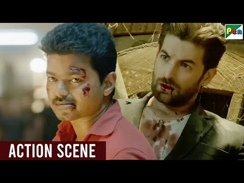 Thalapathy Vijay Fight Scene | Neil Nitin Mukesh | Khakhi Aur Khiladi Action Scene | Kaththi