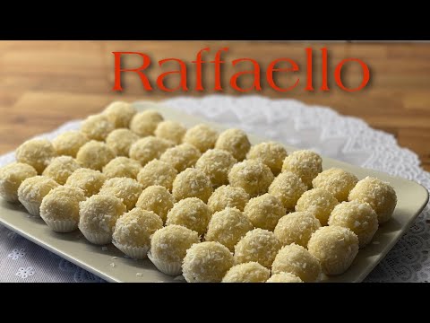 Raffaello resepti🍬Raffaello tarifi👩🏼‍🍳 Raffaello nece hazirlanir?! 👍Esl Raffaello dadinda 🍬