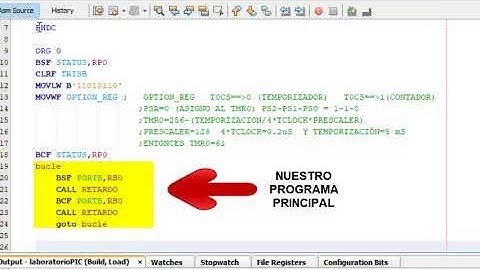 tutorial TMR0 Temporización
