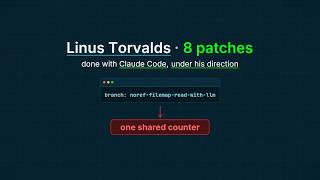 Torvalds' kernel patches, done with Claude Code: the bottleneck was one shared counter