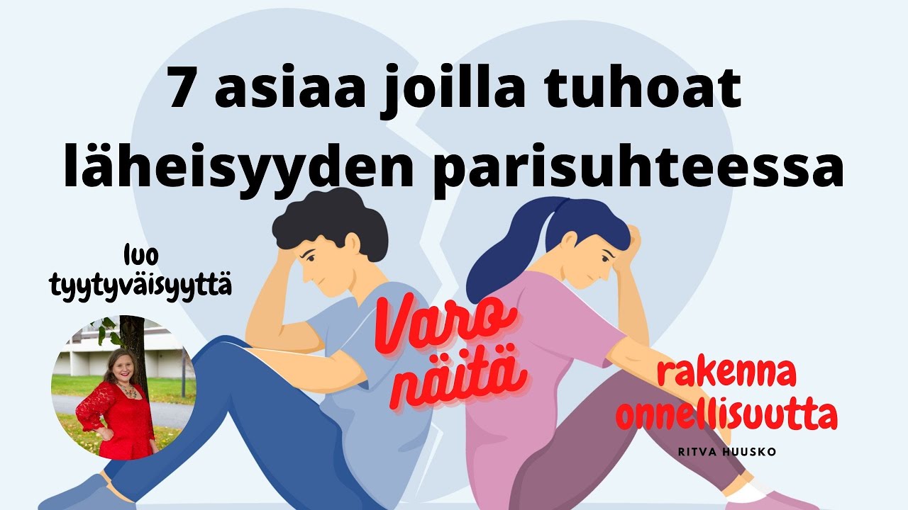 Seitsemän asiaa joilla tuhoat läheisyyden parisuhteessa
