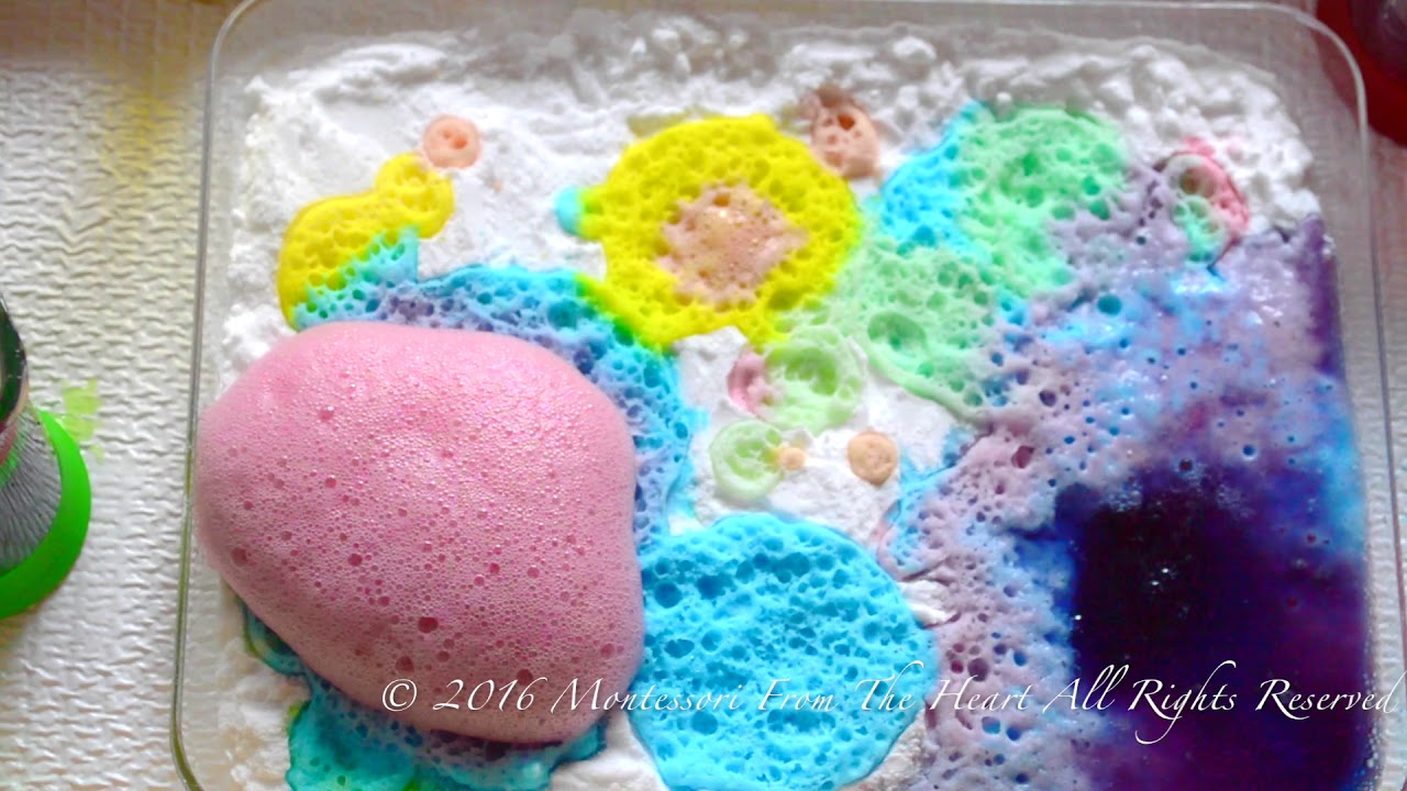 Fizzing Baking Soda Paint Kids Experiment YouTube