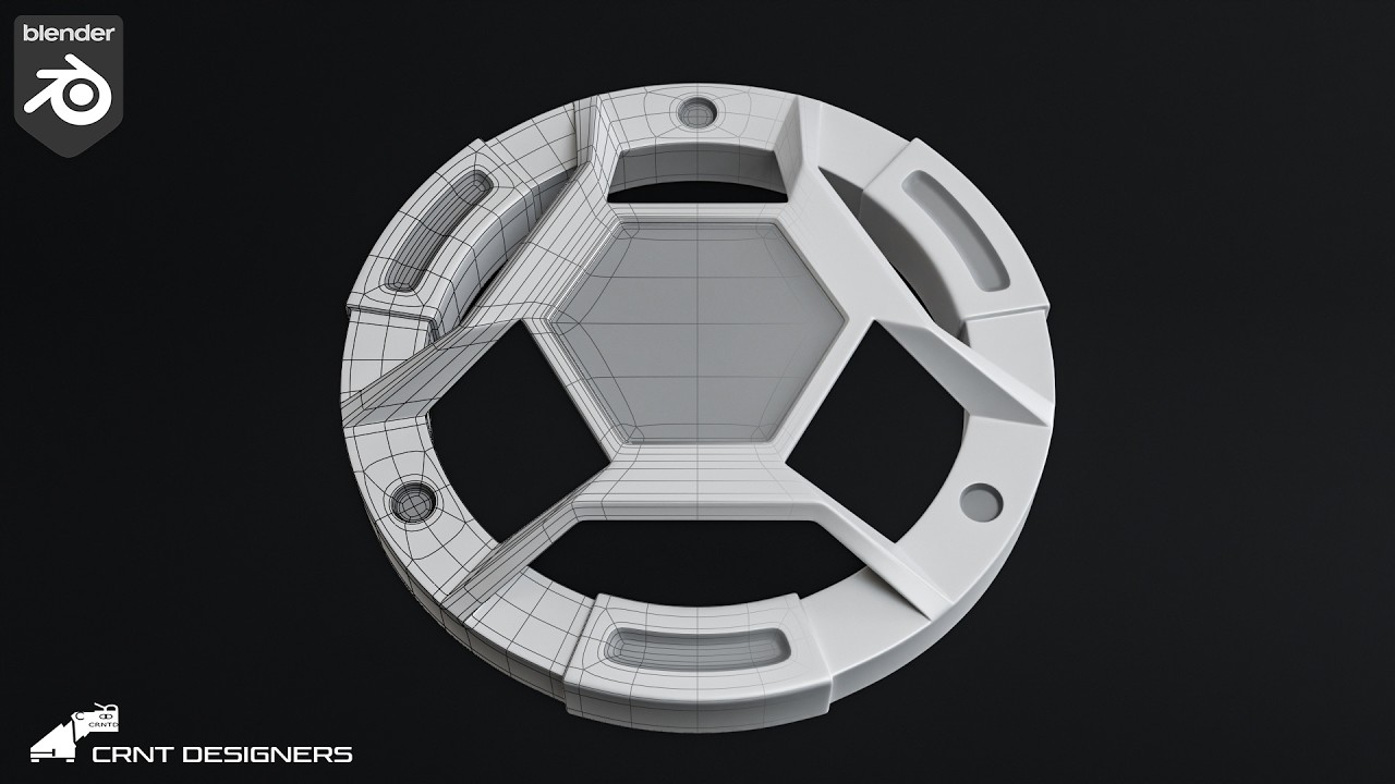 Model This Clean Sci-Fi Hard Surface Design in Blender _ BM89 - YouTube