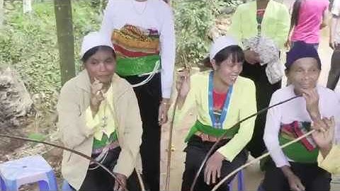 Kiểu uống rượu cần của người thái