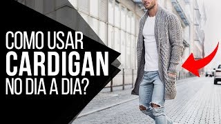 roupa cardigan masculino