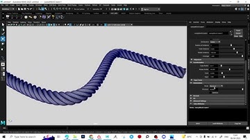Create Realistic Rope | Rope Modeling in Maya | Sweep Mesh Maya