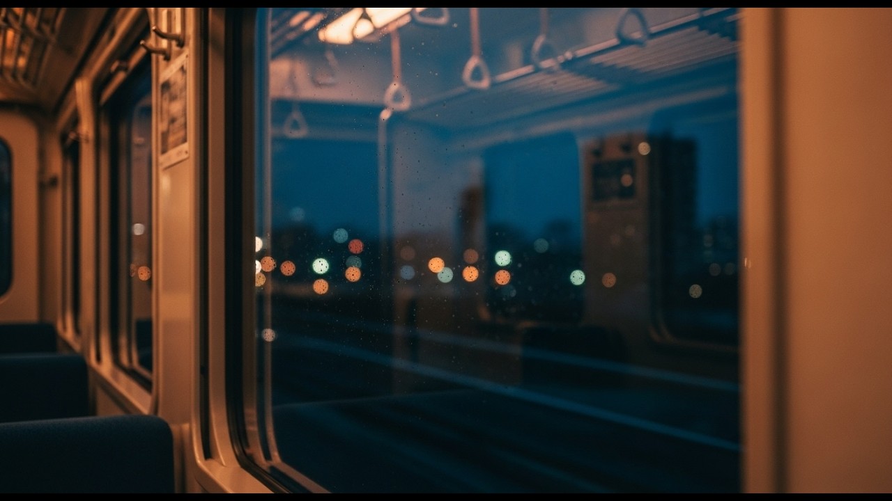 Night Train Window in Japan | 静かな夜の車窓 (2 Hours)