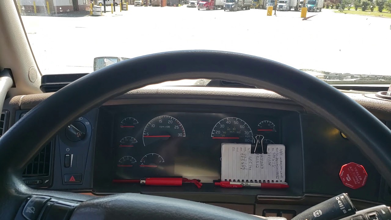 This is how you start an automatic semi truck. YouTube