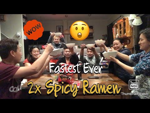 2x-spicy-ramen-challenge-🌶-//must-watch-//fastest-ever-recorded-time-//-tibetan-vlogger-//melbourne