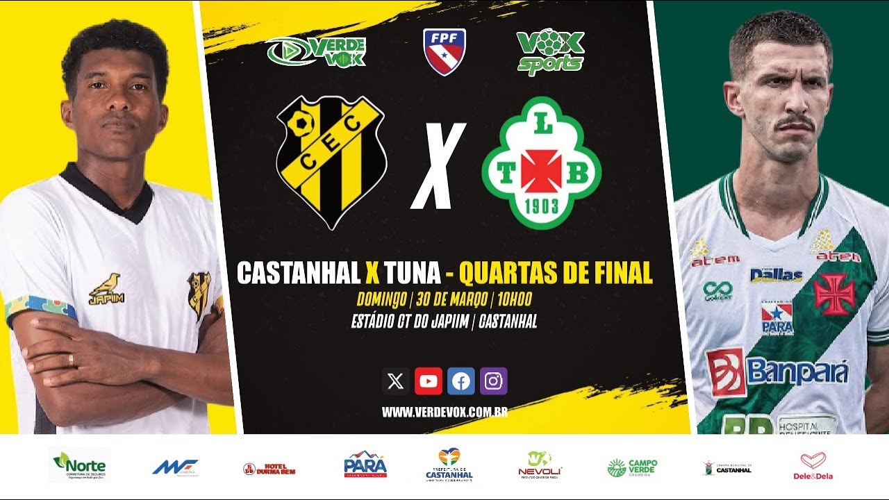 CASTANHAL X TUNA LUSO || CT JAPIM || PARAZÃO - 2025 || QUARTAS DE FINAL ...