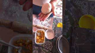 Paratha folding technique 😅 enjoy 🇳🇵 