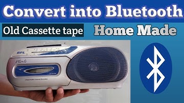 how to convert old cassette player in Bluetooth