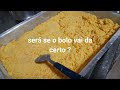 o bolo de milho foi um fracasso.