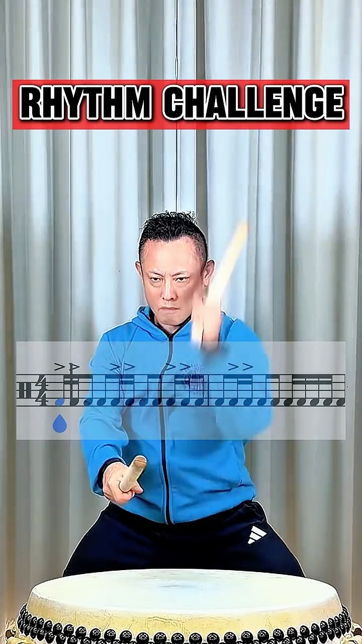 中太鼓ソロ決め 和太鼓の基本、長胴太鼓（Nagado-daiko）でリズム