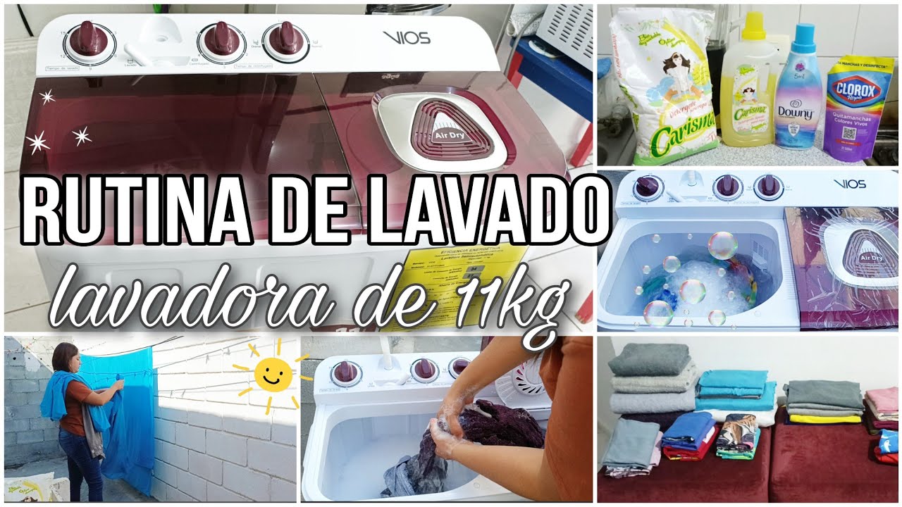 PROVANDO LA NUEVA LAVADORA ✅ semiautomática de 2 tinas 🫧🧺🧼