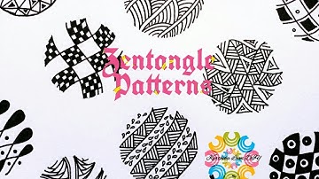 12 Super cute Patterns for Doodling / Zentangle patterns | Karthika Loves DIY